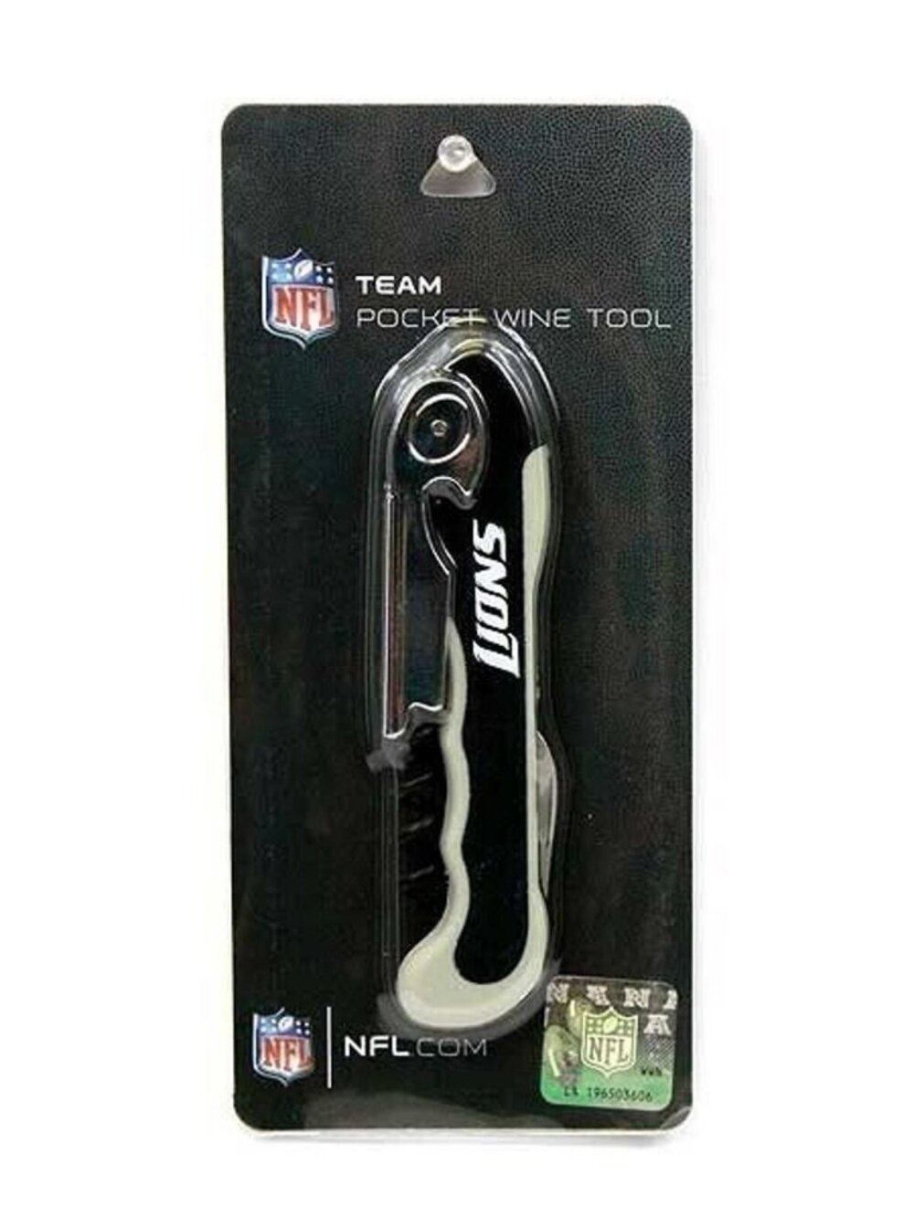 Detroit Lions Pocket Wine Bottle Opener Bar Tool Corkscrew NFL Merch